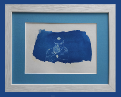 Cadre lignes cyan site